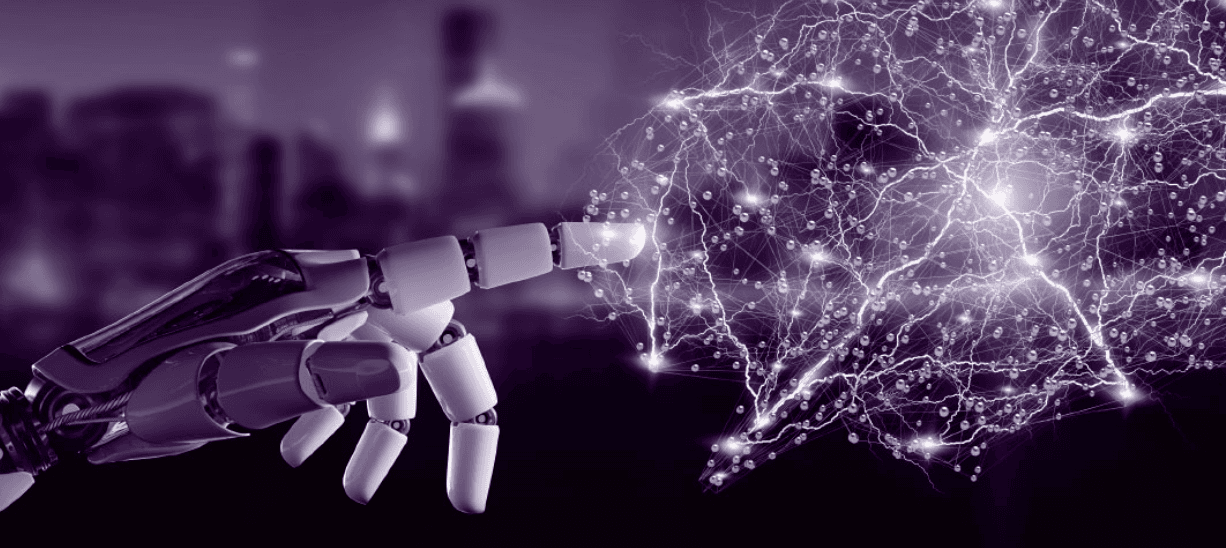 Lancaster AI Symposium 3.0 — robotic hand pointing at a glowing neural network graphic. Official event artwork.